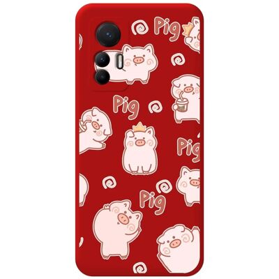 Coque en Silicone Liquide Rouge pour Xiaomi 12 Lite 5G - Étui - Publicité Coque en Silicone Liquide Rouge pour Xiaomi 12 Lite 5G - Étui - Publicité