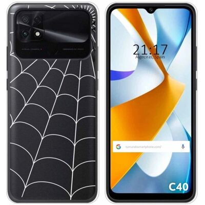 Coque en Silicone Transparente Xiaomi POCO C40 Design Araignée - Publicité Coque en Silicone Transparente Xiaomi POCO C40 Design Araignée - Publicité