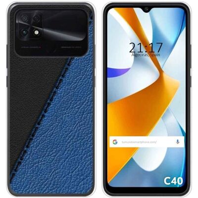 Coque en silicone Xiaomi POCO C40 - Design Cuir - Publicité Coque en silicone Xiaomi POCO C40 - Design Cuir - Publicité
