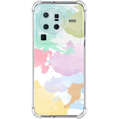 Coque Silicone Antichocs Vivo X80 Pro 5G - Design Aquarelle - Publicité Coque Silicone Antichocs Vivo X80 Pro 5G - Design Aquarelle - Publicité