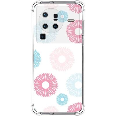 Coque Silicone Antichocs Vivo X80 Pro 5G Fleurs - Publicité Coque Silicone Antichocs Vivo X80 Pro 5G Fleurs - Publicité