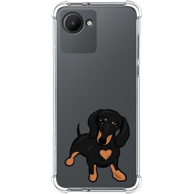 Coque en silicone antichocs pour Realme C30 - Design Chiens - Publicité Coque en silicone antichocs pour Realme C30 - Design Chiens - Publicité