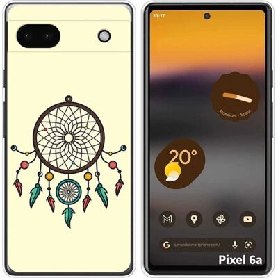 Coque Silicone Tumundo Google Pixel 6A - Attrape-rêves TPU Gel - Publicité Coque Silicone Tumundo Google Pixel 6A - Attrape-rêves TPU Gel - Publicité