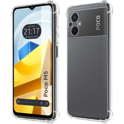 TUMUNDOSMARTPHONE Transparante Schokbestendige Telefoonhoesje voor Xiaomi Poco M5 TUMUNDOSMARTPHONE Transparante Schokbestendige Telefoonhoesje voor Xiaomi Poco M5