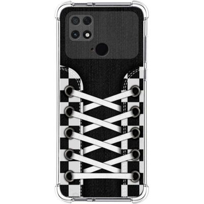 Coque en silicone pour Xiaomi Poco C40 - Motif sneakers - Publicité Coque en silicone pour Xiaomi Poco C40 - Motif sneakers - Publicité