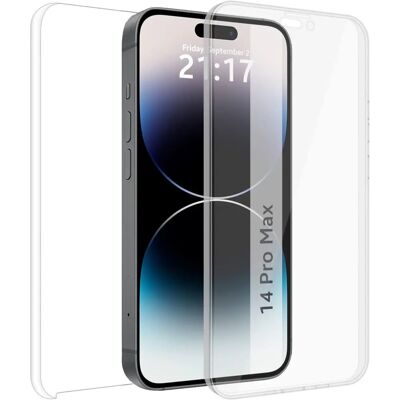 Coque TUMUNDOSMARTPHONE pour iPhone 14 Pro Max 360 Transparente Coque TUMUNDOSMARTPHONE pour iPhone 14 Pro Max 360 Transparente