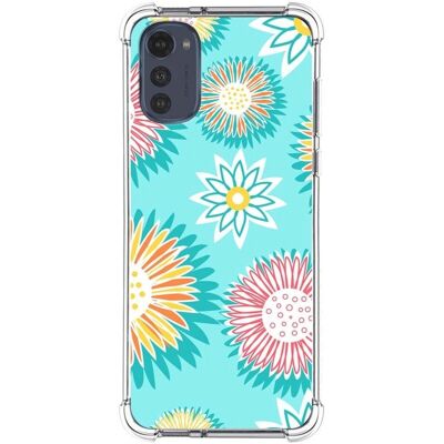 Coque en silicone Tumundosmartphone pour Moto E32 - Fleurs - Publicité Coque en silicone Tumundosmartphone pour Moto E32 - Fleurs - Publicité