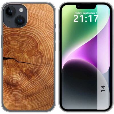 Coque TUMUNDOSMARTPHONE iPhone 14 (6.1) Design Bois - Publicité Coque TUMUNDOSMARTPHONE iPhone 14 (6.1) Design Bois - Publicité