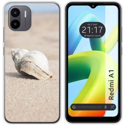 Coque en silicone Tumundosmartphone Xiaomi Redmi A1 - Design Concha Multicolore - Publicité Coque en silicone Tumundosmartphone Xiaomi Redmi A1 - Design Concha Multicolore - Publicité