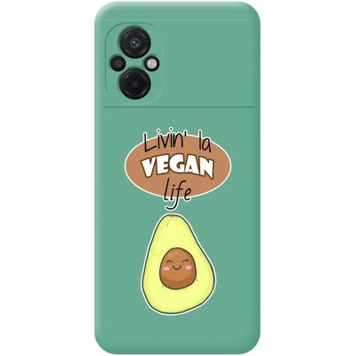 TUMUNDO Xiaomi Poco M5 Coque en Silicone Liquide Vegan Life Vert - Publicité TUMUNDO Xiaomi Poco M5 Coque en Silicone Liquide Vegan Life Vert - Publicité