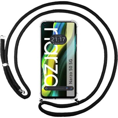 Realme Narzo 50 5G Zwarte Telefoonhoesje Realme Narzo 50 5G Zwarte Telefoonhoesje