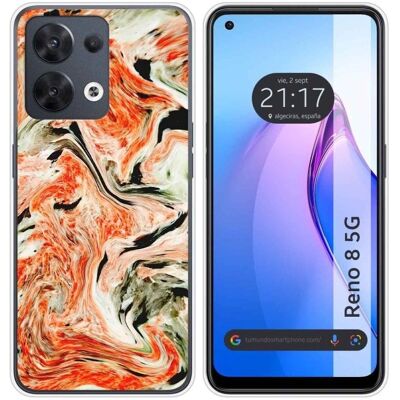 Coque en Silicone Tumundosmartphone Design Marbre Oppo Reno 8 5G - Publicité Coque en Silicone Tumundosmartphone Design Marbre Oppo Reno 8 5G - Publicité