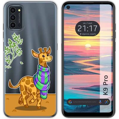 Coque Multicolore Girafe pour Oukitel K9 Pro - Etui - Publicité Coque Multicolore Girafe pour Oukitel K9 Pro - Etui - Publicité