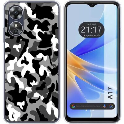 Coque en silicone Tumundosmartphone Oppo A17 Camouflage Neige - Publicité Coque en silicone Tumundosmartphone Oppo A17 Camouflage Neige - Publicité