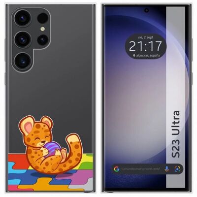TUMUNDOSMARTPHONE Samsung Galaxy S23 Ultra 5G - Design Léopard - Coque - Publicité TUMUNDOSMARTPHONE Samsung Galaxy S23 Ultra 5G - Design Léopard - Coque - Publicité