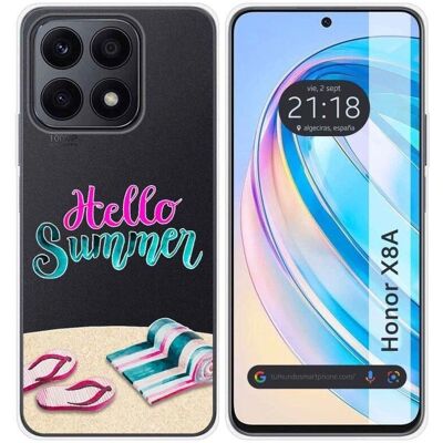 Coque d'été multicolore pour Huawei Honor X8A - Publicité Coque d'été multicolore pour Huawei Honor X8A - Publicité