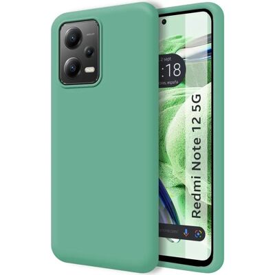 Coque en silicone Tumundosmartphone pour Xiaomi Redmi Note 12 5G - Vert Coque en silicone Tumundosmartphone pour Xiaomi Redmi Note 12 5G - Vert