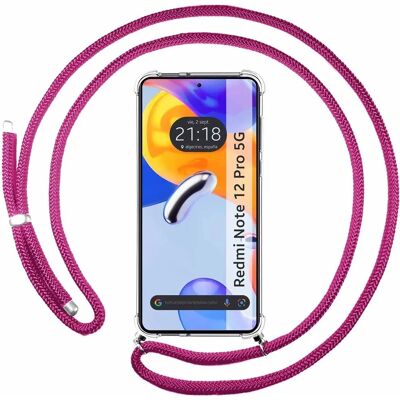 Rosa Tumundosmartphone Xiaomi Redmi Note 12 Pro 5G Stöttålig Skal Rosa Tumundosmartphone Xiaomi Redmi Note 12 Pro 5G Stöttålig Skal