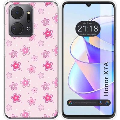 Coque multicolore Huawei Honor X7A - Design floral - Publicité Coque multicolore Huawei Honor X7A - Design floral - Publicité