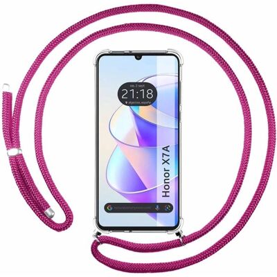 Coque Honor X7a Rose Fucsia Antichoc - Étui Téléphone Coque Honor X7a Rose Fucsia Antichoc - Étui Téléphone