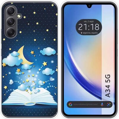 Coque en Silicone Multicolore pour Samsung Galaxy A34 5G Livre - Publicité Coque en Silicone Multicolore pour Samsung Galaxy A34 5G Livre - Publicité