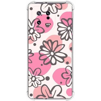 Coque en silicone floral Tumundosmartphone Xiaomi 13 5G - Étui téléphone - Publicité Coque en silicone floral Tumundosmartphone Xiaomi 13 5G - Étui téléphone - Publicité