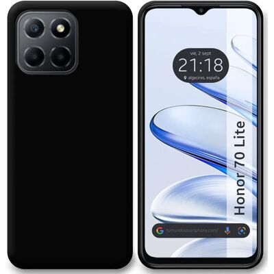 Tumundo Zwarte Siliconen Gel TPU Hoesje voor Honor 70 Lite 5G - Slanke Bescherming Tumundo Zwarte Siliconen Gel TPU Hoesje voor Honor 70 Lite 5G - Slanke Bescherming