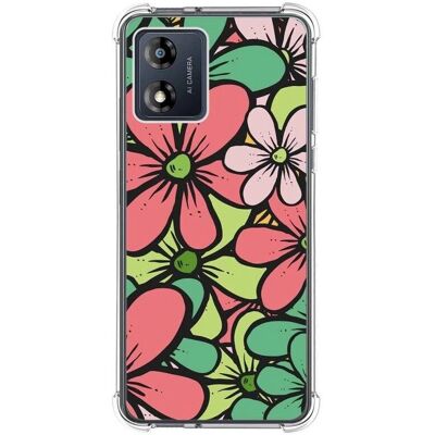 Coque en Silicone pour Motorola Moto E13 Design Fleurs - Housse de Téléphone - Publicité Coque en Silicone pour Motorola Moto E13 Design Fleurs - Housse de Téléphone - Publicité