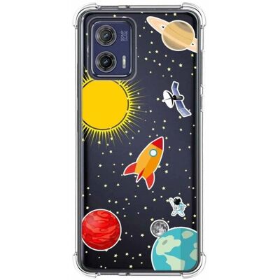 Coque en Silicone pour Motorola Moto G73 5G Design Espace - Publicité Coque en Silicone pour Motorola Moto G73 5G Design Espace - Publicité