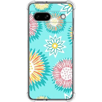 Coque en Silicone pour Google Pixel 7A 5G Design Floral - Étui - Publicité Coque en Silicone pour Google Pixel 7A 5G Design Floral - Étui - Publicité