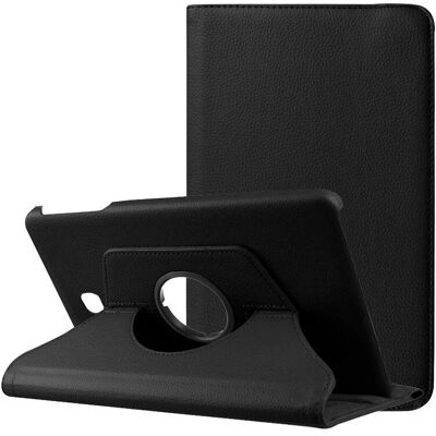 Samsung Galaxy Tab A 2018 Schwarz Lederimitat Hülle - Tablet-Hülle Samsung Galaxy Tab A 2018 Schwarz Lederimitat Hülle - Tablet-Hülle