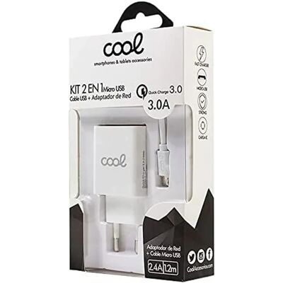 Cool Wandladegerät 36 W - Universal Micro USB EU-Stecker Cool Wandladegerät 36 W - Universal Micro USB EU-Stecker