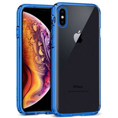 Cool 8434847025469 Metalen Rand iPhone XS Max Blauw - Telefoonhoesje Cool 8434847025469 Metalen Rand iPhone XS Max Blauw - Telefoonhoesje