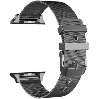 Czarny metalowy pasek Apple Watch Series 1/2/3/4/5/6/SE Czarny metalowy pasek Apple Watch Series 1/2/3/4/5/6/SE