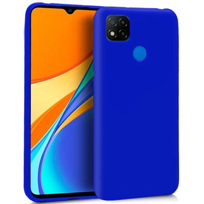 Capa de silicone azul Xiaomi Redmi 9C - Proteção para telefone Capa de silicone azul Xiaomi Redmi 9C - Proteção para telefone