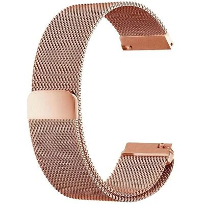 Correa Universal 22mm Metal Rosa Dourada Amazfit GTR - Pulseira para Smartwatch Correa Universal 22mm Metal Rosa Dourada Amazfit GTR - Pulseira para Smartwatch