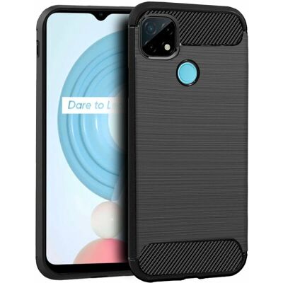 Estuche COOL para Realme C21 / C11 2021 Negro resistente a impactos Estuche COOL para Realme C21 / C11 2021 Negro resistente a impactos