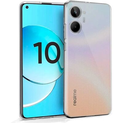 Capa de Silicone Transparente para Realme 10 Capa de Silicone Transparente para Realme 10