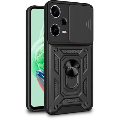 Xiaomi Redmi Note 12 5G POCO X5 5G Schwarzes Hart Ring Handyhülle Xiaomi Redmi Note 12 5G POCO X5 5G Schwarzes Hart Ring Handyhülle