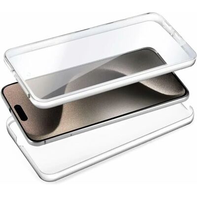 Cool iPhone 15 Pro Max Silikonfodral - 3D Transparent Skydd Cool iPhone 15 Pro Max Silikonfodral - 3D Transparent Skydd