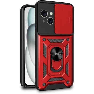 Cool iPhone 15 Rojo Carcasa de Anillo - Funda Cool iPhone 15 Rojo Carcasa de Anillo - Funda
