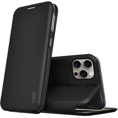 Cool iPhone 15 Pro Max Flip Cover Svart - Mobilskal Cool iPhone 15 Pro Max Flip Cover Svart - Mobilskal