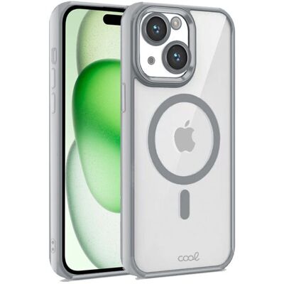 COOL Magnetische Telefoonhoesje iPhone 15 Plus Zilver COOL Magnetische Telefoonhoesje iPhone 15 Plus Zilver