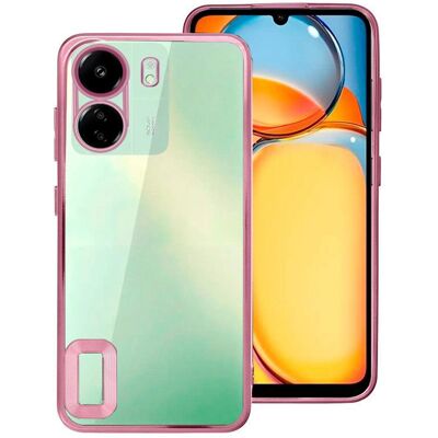 Coque Cool Bumper avec Bord Métallisé Rose pour Xiaomi Redmi 13C/13C 5G/POCO C65 Coque Cool Bumper avec Bord Métallisé Rose pour Xiaomi Redmi 13C/13C 5G/POCO C65