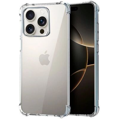 Custodia Cool Funda iPhone 16 Pro Trasparente AntiShock Custodia Cool Funda iPhone 16 Pro Trasparente AntiShock