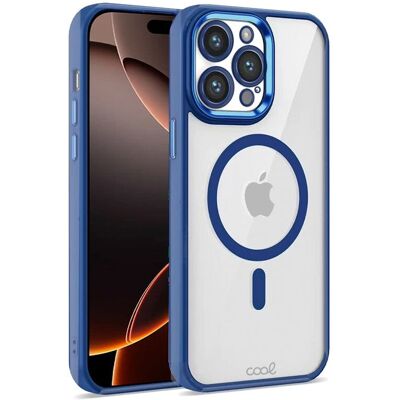 COOL Accesorios COOL transparante blauwe hoes voor iPhone 16 Pro Max COOL Accesorios COOL transparante blauwe hoes voor iPhone 16 Pro Max