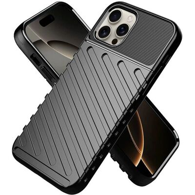Thunder Schwarze iPhone 16 Pro Hülle - Handyhülle Thunder Schwarze iPhone 16 Pro Hülle - Handyhülle