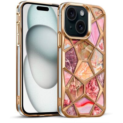 COOL iPhone 15 Marmor Skal - Impactskydd COOL iPhone 15 Marmor Skal - Impactskydd