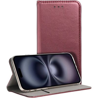Cool Funda Flip Cover Burgundy voor iPhone 16 Cool Funda Flip Cover Burgundy voor iPhone 16