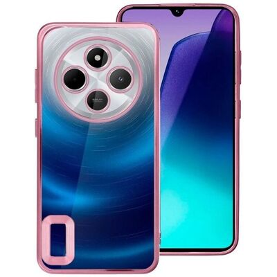 Funda Rosa Metalizada para Xiaomi Redmi 14C / Poco C75 Funda Rosa Metalizada para Xiaomi Redmi 14C / Poco C75
